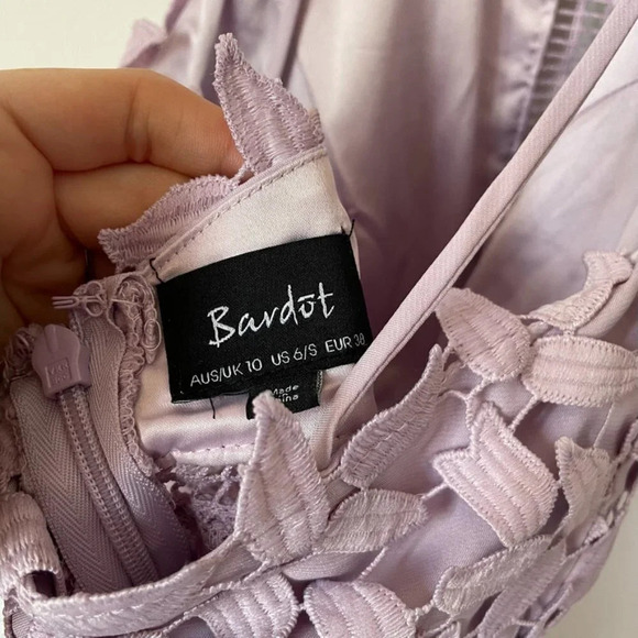 Bardot Gemma Halter  Dress in Orchid Lilac Purple Sz S - Picture 7 of 9